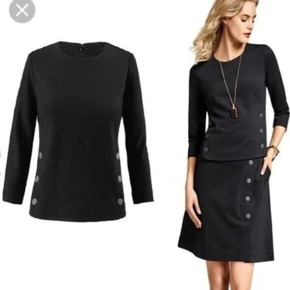 Cabi Style 3232 Black Utility Top Size S - Picture 2 of 10